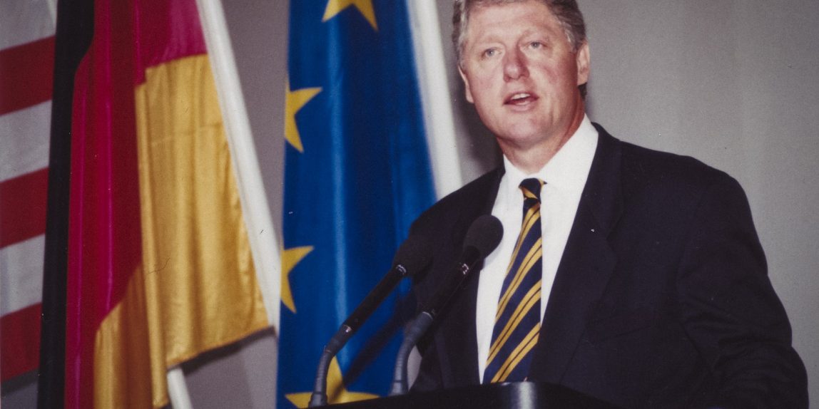 Präsident Bill Clinton in Berlin
